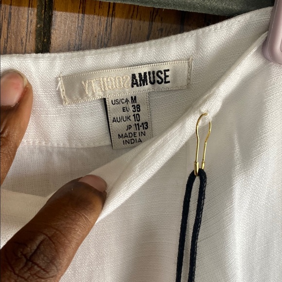 Amuse Society White Mini Skirt Casual Resort Wear - Picture 3 of 6